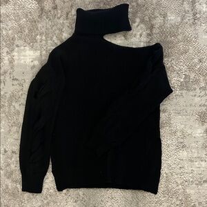 Black Turtleneck Women's Sweater